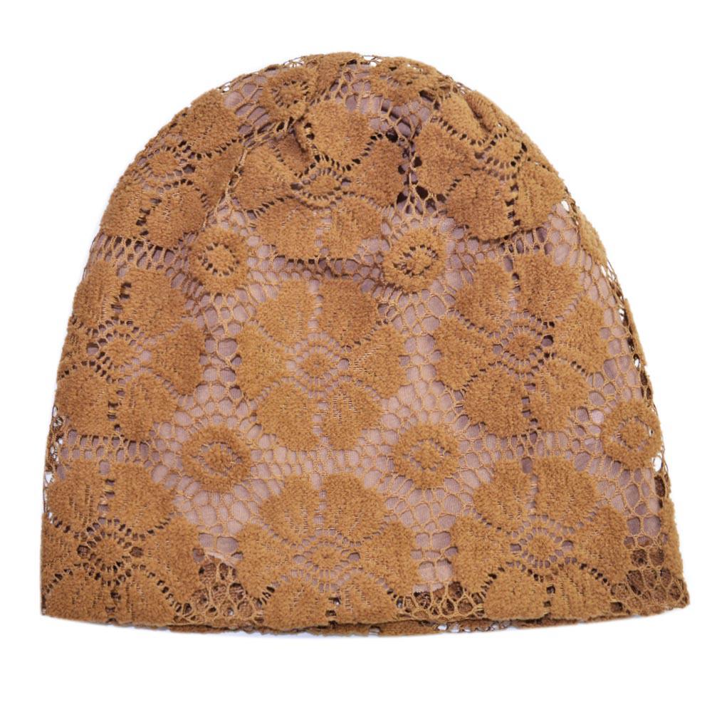 Women's Summer Lace Slouchy Hat - Breathable, Stylish, Thin White Hair Cover