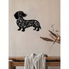 Whimsical Dachshund Metal Wall Art - Playful Indoor/Outdoor Sculpture for Gardens, Patios & Living Spaces, Perfect for Balconies