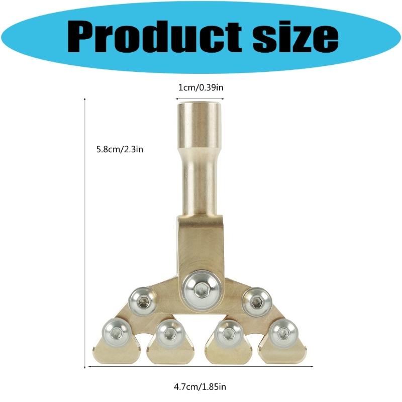 Efficient Fret Press Head Instrument for Guitar Repair Brass Construction Ensuring Smooth Quick Installation Process