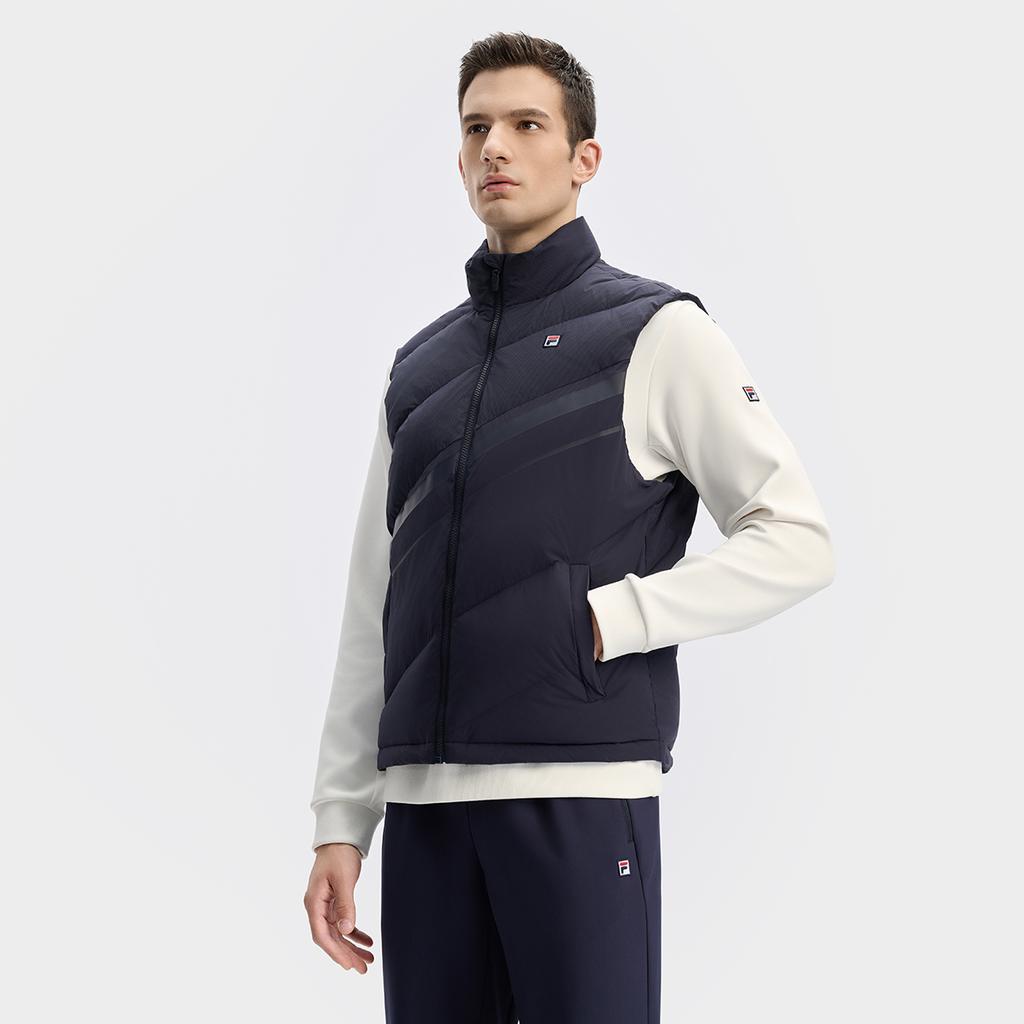 Fila Vests Men's RD Royal Blue Stand Collar Other A11M443903FNV