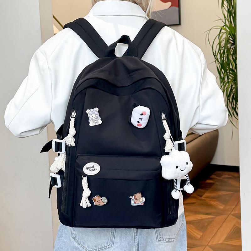 Schoolbag1011 new schoolbag female student Korean version high school junior high school backpack cute large capacity ins simple backpack