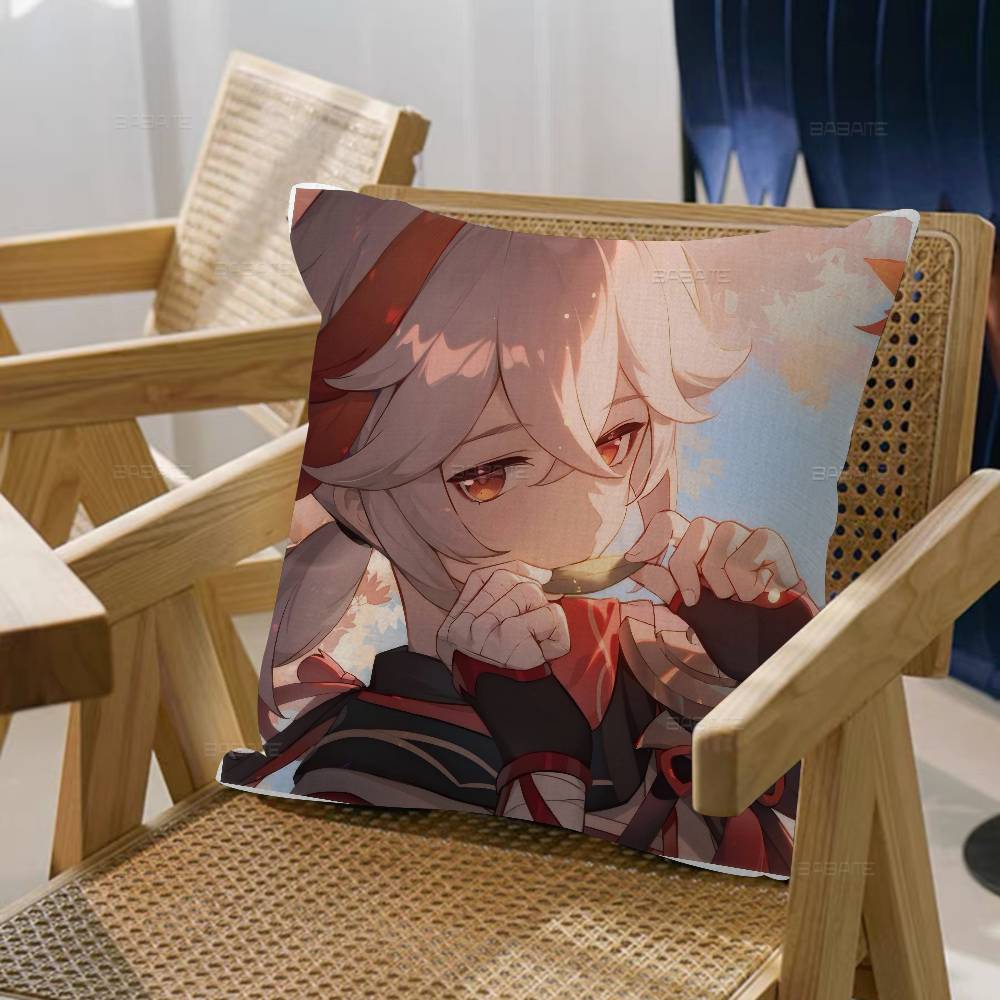 Kaedehara Kazuha Genshin Impact Pillow Cover Sofa Cushion Cover Home Room Decoration Children Gift