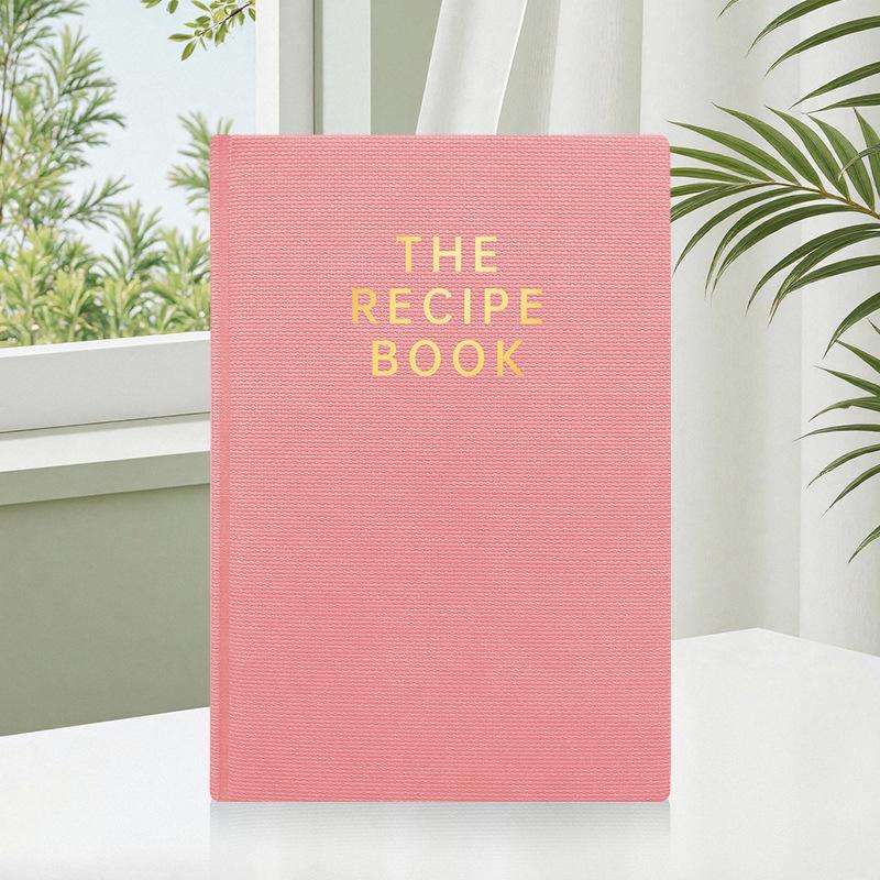 A5 Recipe Waterproof Cloth Texture Diary Hardcover Notebook For Kitchen Cooking Logs