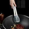 Stainless Steel Bread Tongs No-slip Handle Kitchen Tool for Salad Steak Meat Clip Cooking Accessories