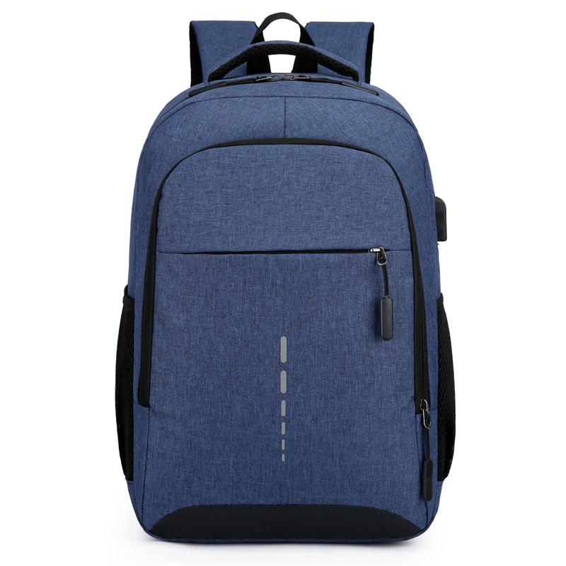

Korean Style Reflective Large Capacity Student Backpack 15-inch синий