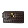 2024 High-End Woven Crossbody Bag with Gold Lock
