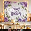 Red Floral Photography Backdrop 1pc - Wall Hanging Decor