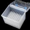 Portable Plastic Art Supply Organiser with Handle Multi Compartment Marker Storage Box For Neat Desktop Arrangement