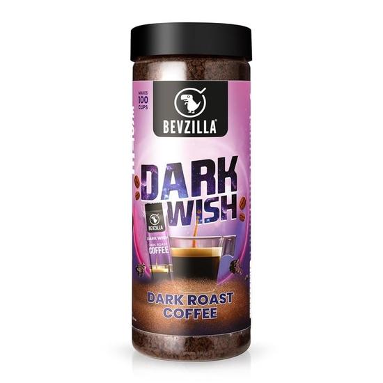 Bevzilla 200 Gram Black Roast (Dark Wish) Strong Coffee | Make 100 Cups | Arabica Coffee Powder | Bold & Intense