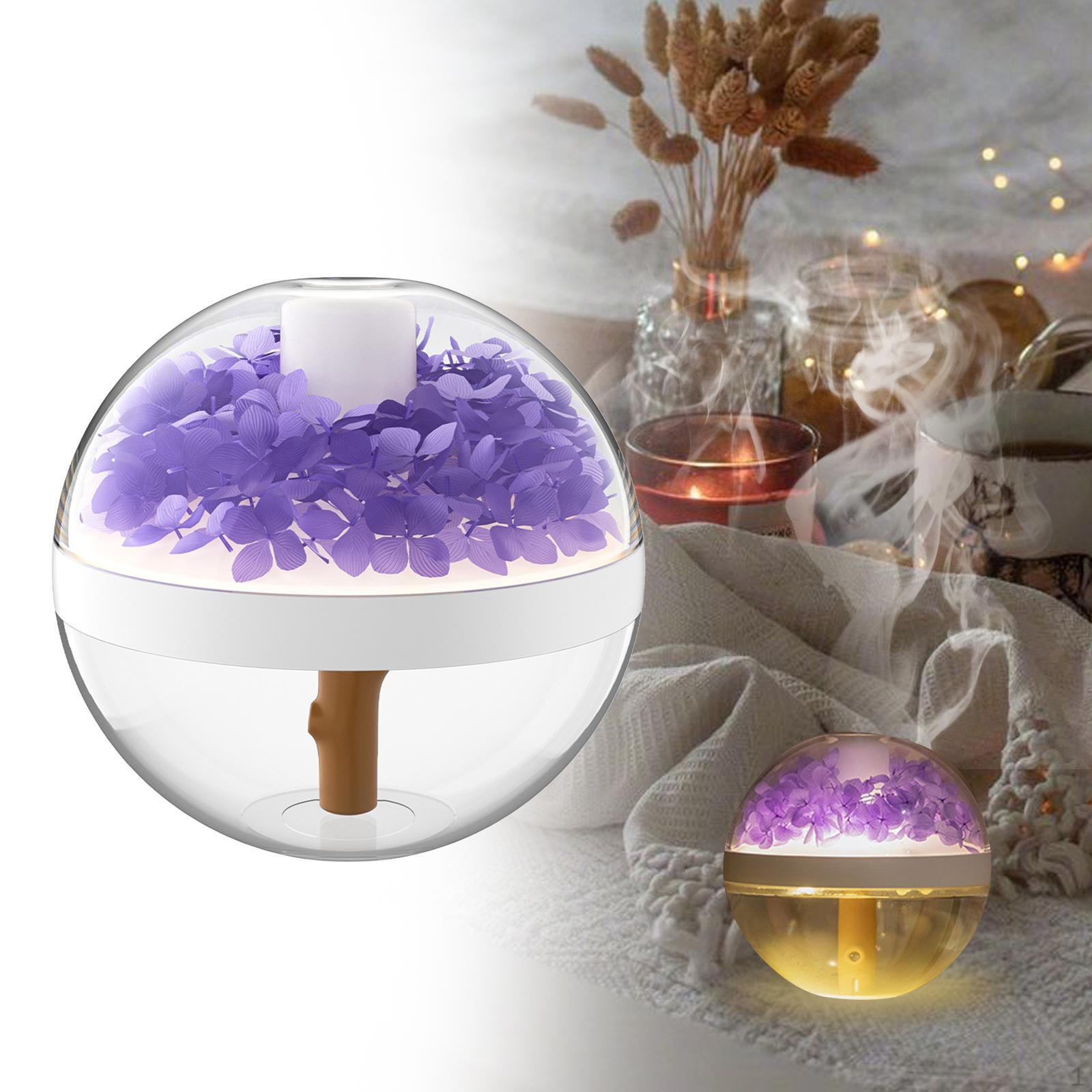 

Настольный увлажнитель воздуха с ночником - портативный аромадиффузор для дома или офиса фиолетовый