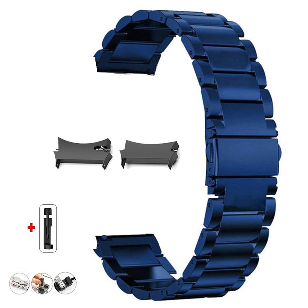 No Gaps Band for Samsung Galaxy Watch7 6 4 Classic 46mm 47mm/Watch4 5 pro 44mm 40mm Stainless Steel Strap Curved end Bracelet