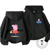 Fashion Kids Zipper Hooded Sweatshirt Cute Cartoon Autumn Winter Casual Street Wear Peppa Pig Children 3 14