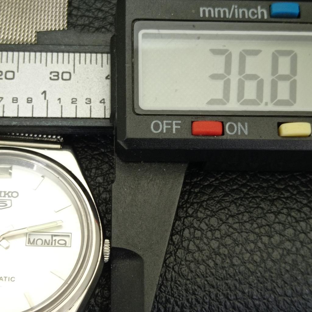 SEIKO 5 AUTOMATIC VINTAGE 6309A JAPAN MENS SILVER COLOR DIAL WATCH a701204-5 R206a-a701204