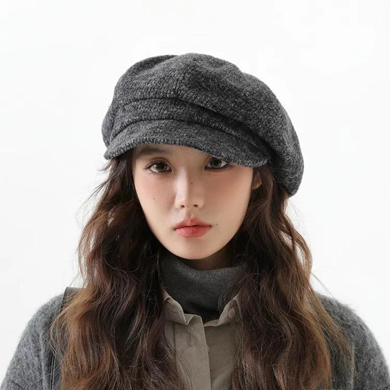 1pc Street Women Beret Hat,Mesh Polyester Embroidery Retro Literary Windproof Heat Caps,Suitable for Holiday Party Halloween
