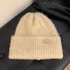 Ear Protection Wool Hat Solid Color Outdoor Hats New Knitted Cap  Winter