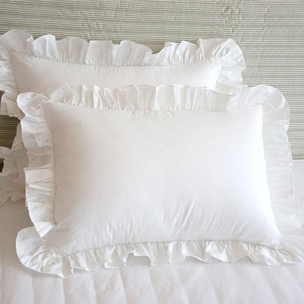 Weiche und bequeme Kissenhülle mit luxuriösem Rüschenrand Dekorative Kissenbezüge Kissenbezug