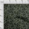 oneOone Cotton Flex Green Fabric Dotted Floral Sewing Material Print Fabric By The Yard 40 Inch