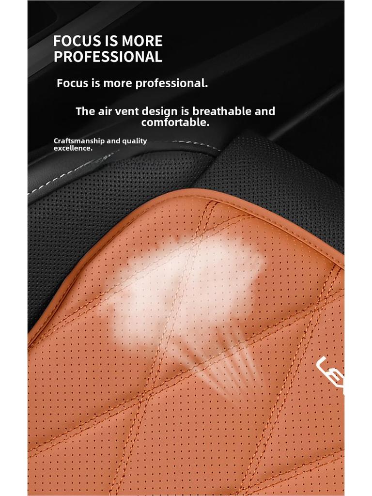 All-Season Nappa Leather Car Seat Cushions