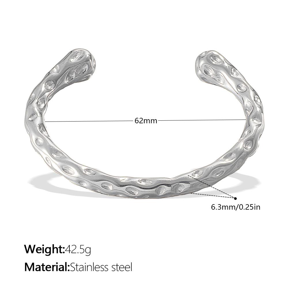 Light luxury Hong Kong style retro bracelet stainless steel gold-plated non-fading bracelet personalized simple bracelet jewelry women