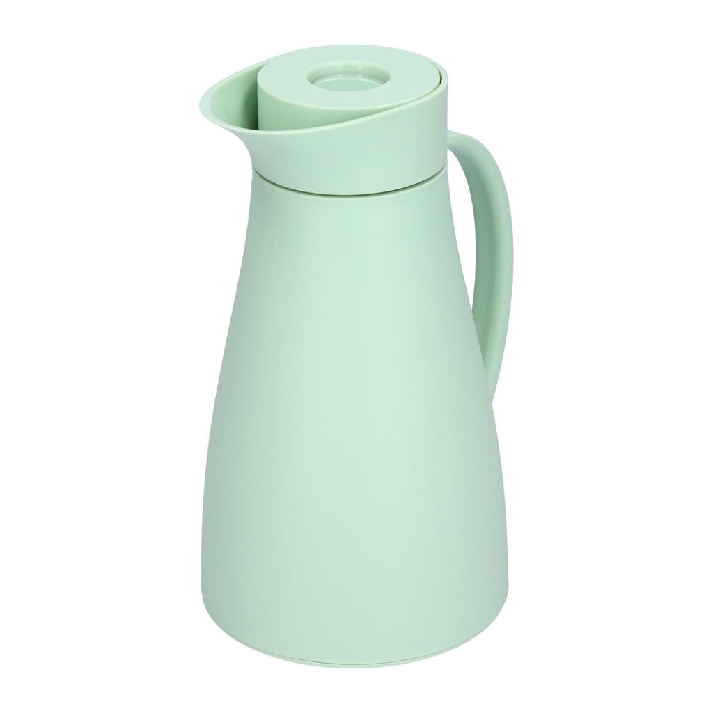 Thermal Kettle with Lid Glass Liner 1000ml Double Walled Insulation Pot for Coffee Tea Drink Green