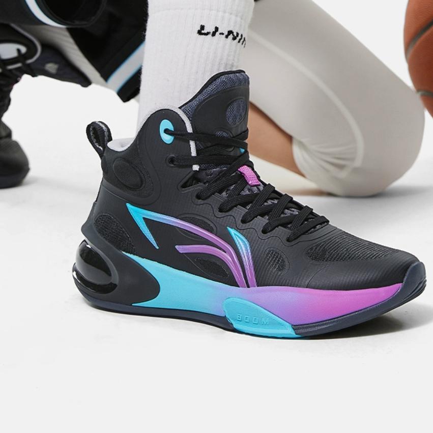 Li Ning Young 17 Basketball Shoes Kids Basketball Shoes Black YKBT068-5