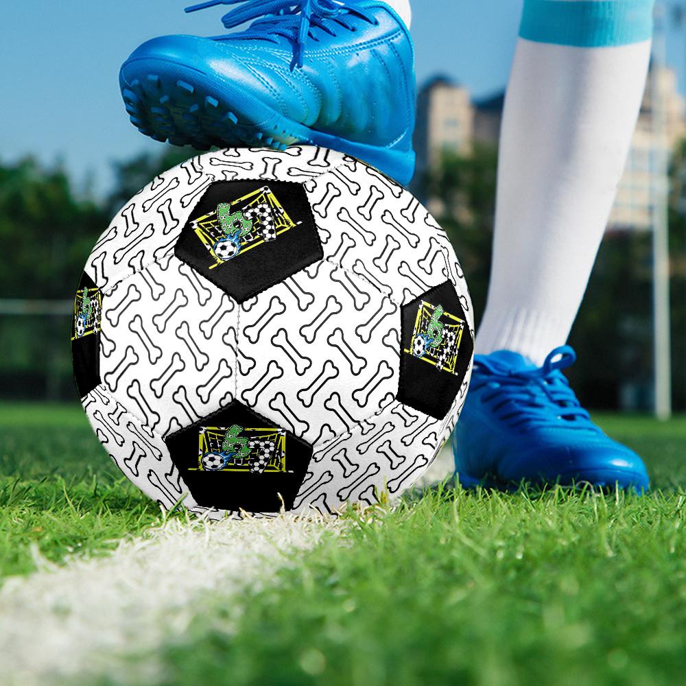 1PC Bone Soccer Fun Number Soccer Ball Size 5 Football Machine Sewn Indoor/Outdoor Universal Football Gift W19