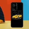 Yellow Jdm Cars For Realme 15 Pro 14 12 11 10 13 Pro Plus C65 C67 C63 C61 C55 C51 C53 C35 C75 GT6 GT7 Case