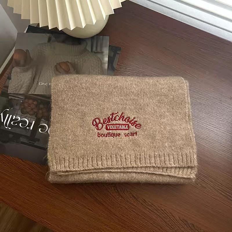 Womens Winter Knit Scarf Warm Wool Blend Shawl College Style Chic Neck Wrap Students