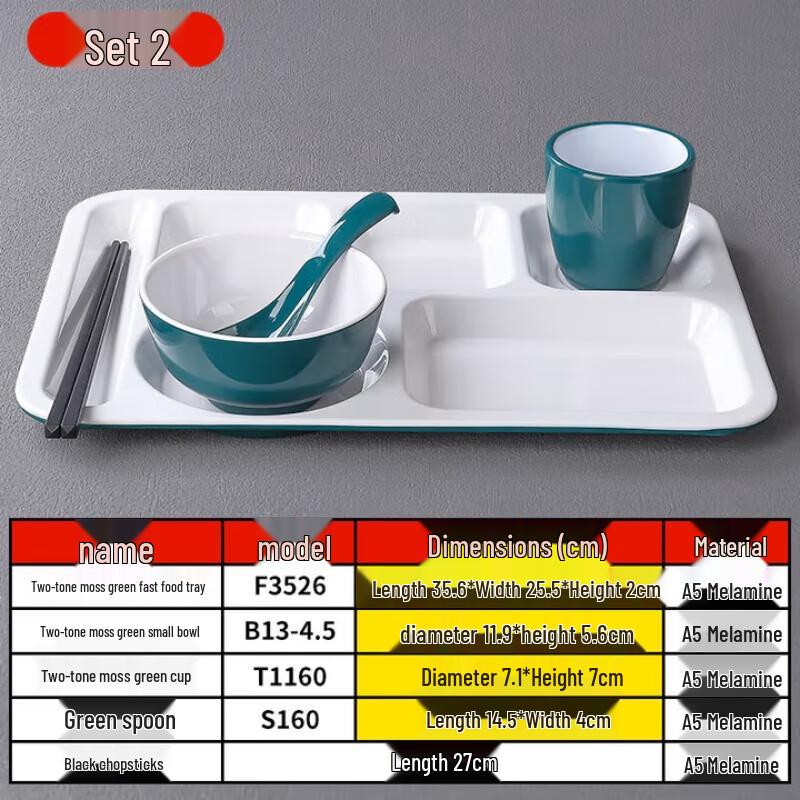 Shengxinhui A5 Melamine Divided Meal Tray