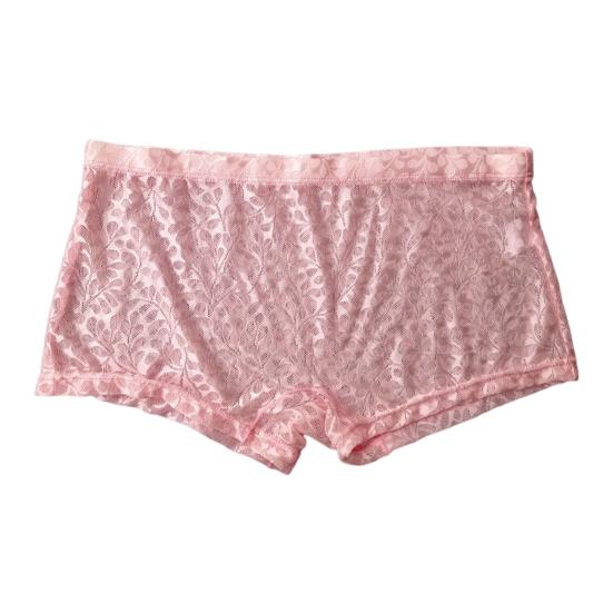 Men Boxer Underwear Low-rise Elastic Waistband Shorts Briefs Solid Color Printing U-convex Panties Breathable See-through Shorts Underwear
