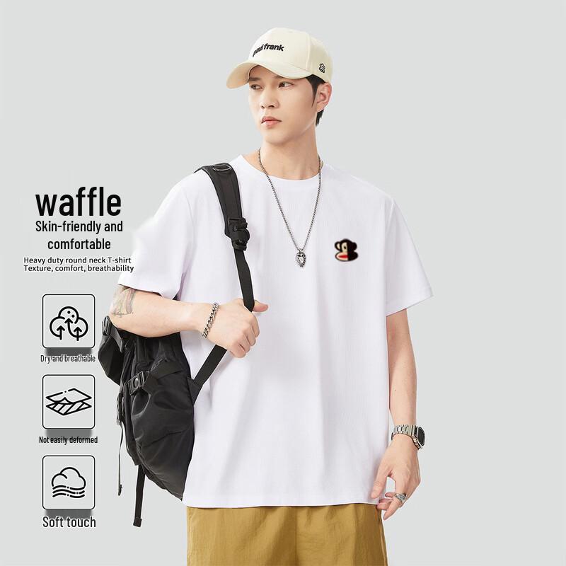 Paul Frank Men s Waffle Knit Short Sleeve T-Shirt 4XL
