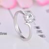 Popular Six-Prong Austrian Crystal Zircon Ring - Elegant Zircon Diamond Gift for Women