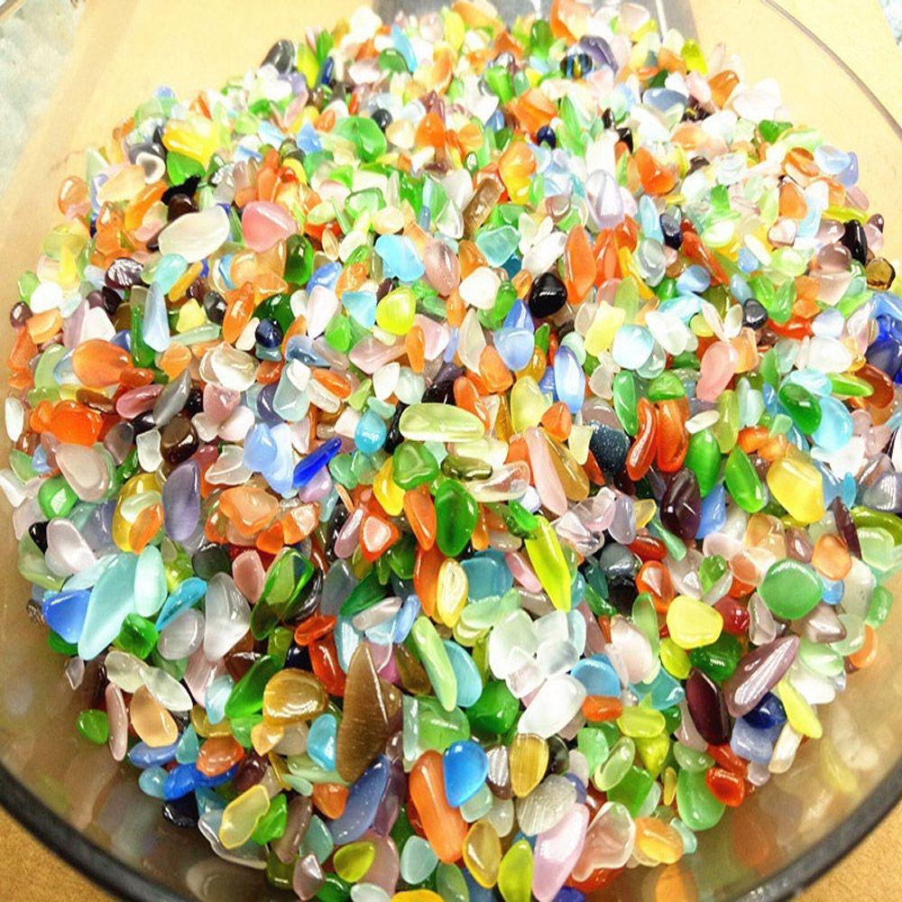 Healing Colorful Natural Tumbled Stones Fish Tank Decoration Micro Landscape Irregular Opal Stone