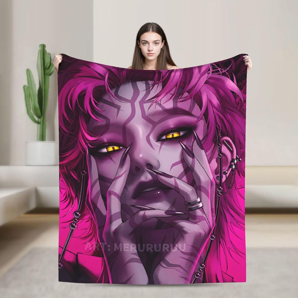 Super Soft Blanket Decorative K-Pop Demon Hunters Hot Anime  Throw Blanket  Flannel Bedspread For Couch Bed Sofa Bed Cover