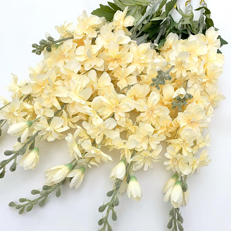 Artificial Delphinium Grass Artificial Flower Branch Home Decoration Wedding Floral Materials Banquet Event Prop A4372