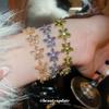 Bracciale Fiore in Zirconia Stile Coreano - Gioiello da Mano Elegante, alla Moda e Raffinato