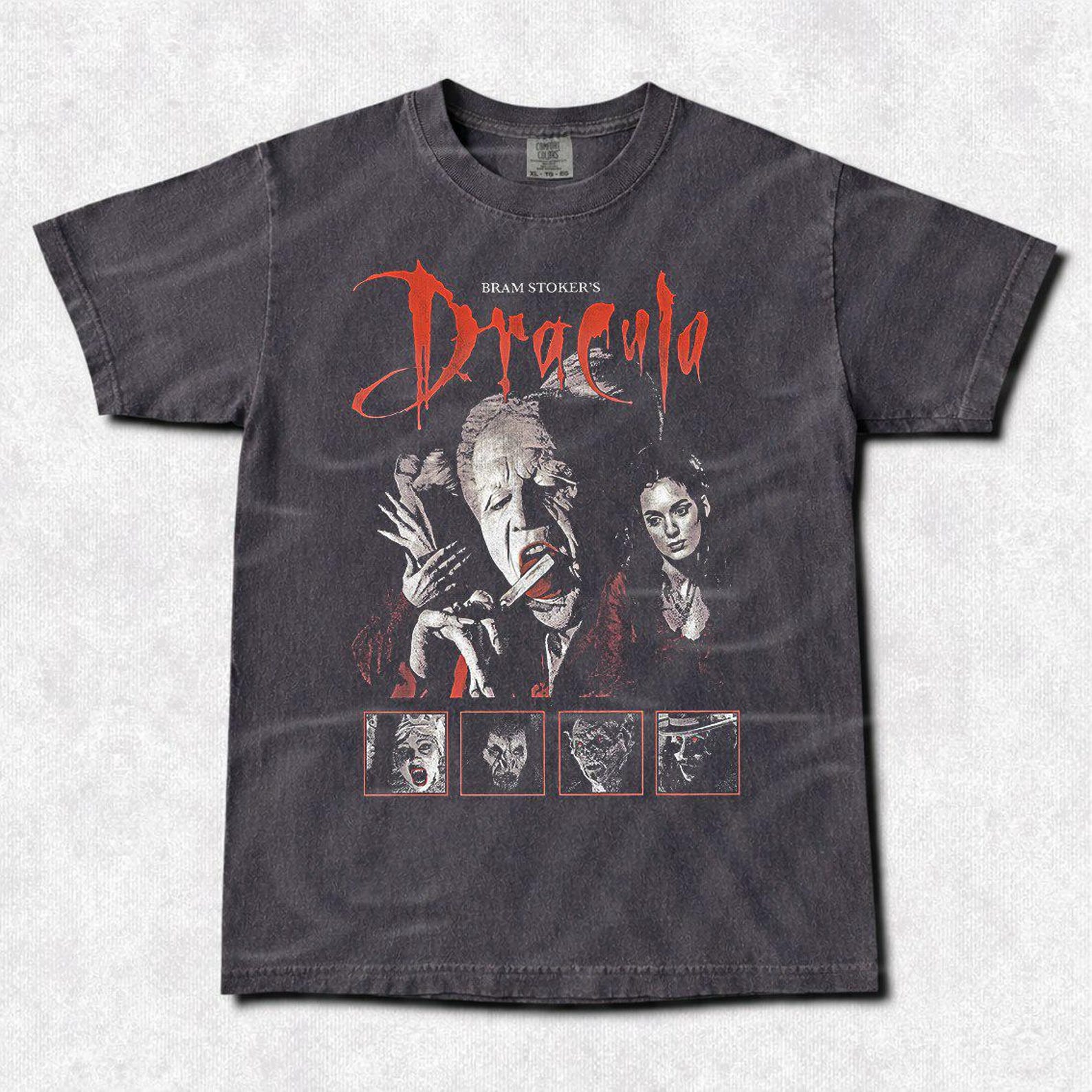 Vintage Dracula Movie T-Shirt: Unisex Horror Film Tee FD 4XL