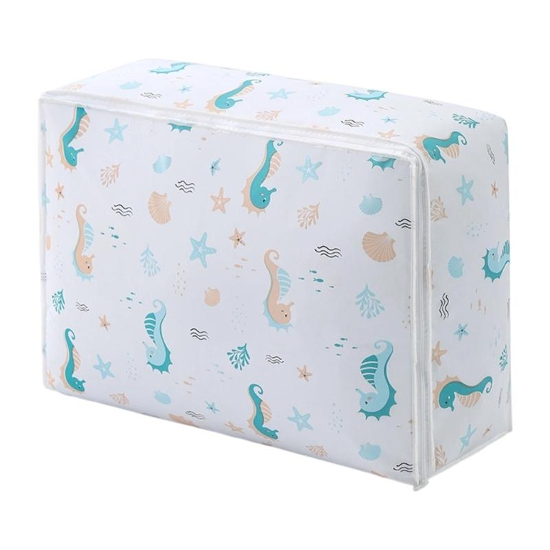 PEVA Multiple Use Storage Bag Sturdy Zippered Organizers for Bedding Clothes Travel Items