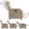 Electric Massage Recliner Cappuccino Brown Faux Leather