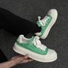 Spring and summer new platform canvas shoes breathable comfortable casual versatile fashion color matching casual shoes 30309-X