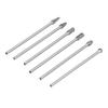 Cylinder Head Porting Kit, 6Pcs Cut Carbide Burr Set Lengthen for Woodworking,Drilling, Metal Carving, Engraving, Polishing, Cutting Burs