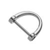 Metal Shoulder Webbing Buckle Detachable D Ring Buckle Leather Craft Open Screw Clasp