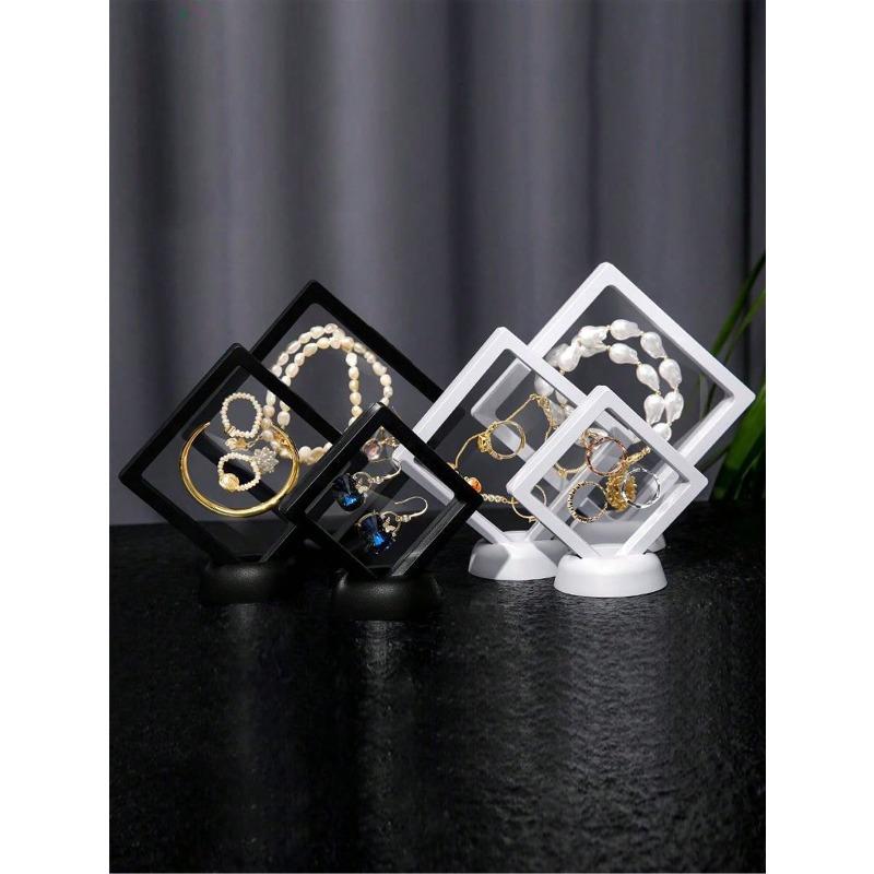 Transparent Film Box Earring Jewelry Storage Box Portable Oxidation Resistant Pe Film Ear Clip Necklace Gift BoxDust-Proof and Oxidation