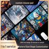 Tappetino per Mouse Anime Gundam: Tappetino da scrivania piccolo con bordi bloccati di precisione