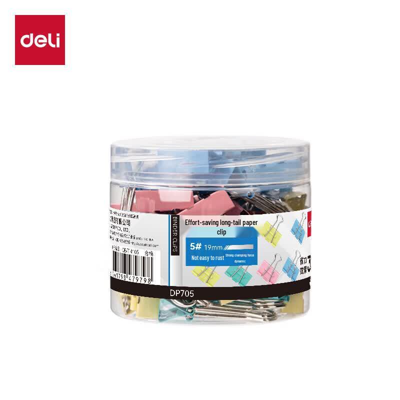 Deli DP705 19mm Colorful Binder Clips