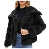 Europa, Amerika, Herbst und Winter neue Pelzjacke Kaninchenfell kurz Oberteil Damen Pelz Reversjacke X