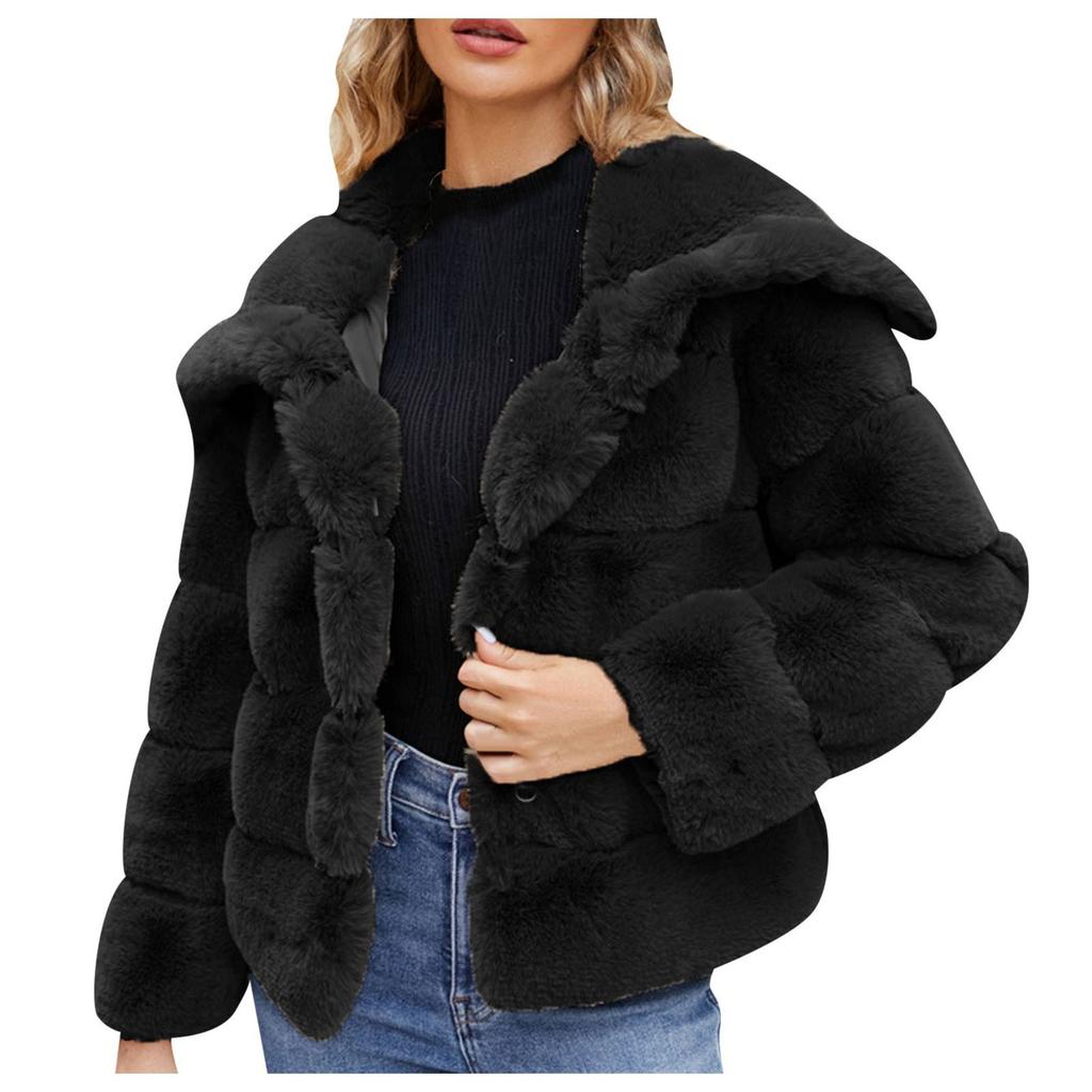 Europa, Amerika, Herbst und Winter neue Pelzjacke Kaninchenfell kurz Oberteil Damen Pelz Reversjacke X