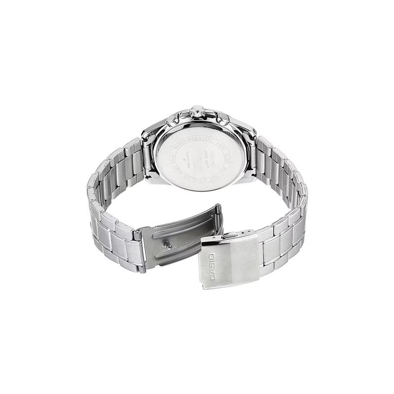 Casio STANDARD Series Simple Steel Strap White Dial Waterproof Quartz Movement Stainless Steel Strap Japanese and Korean Watch Men's MTP-1215A-7A