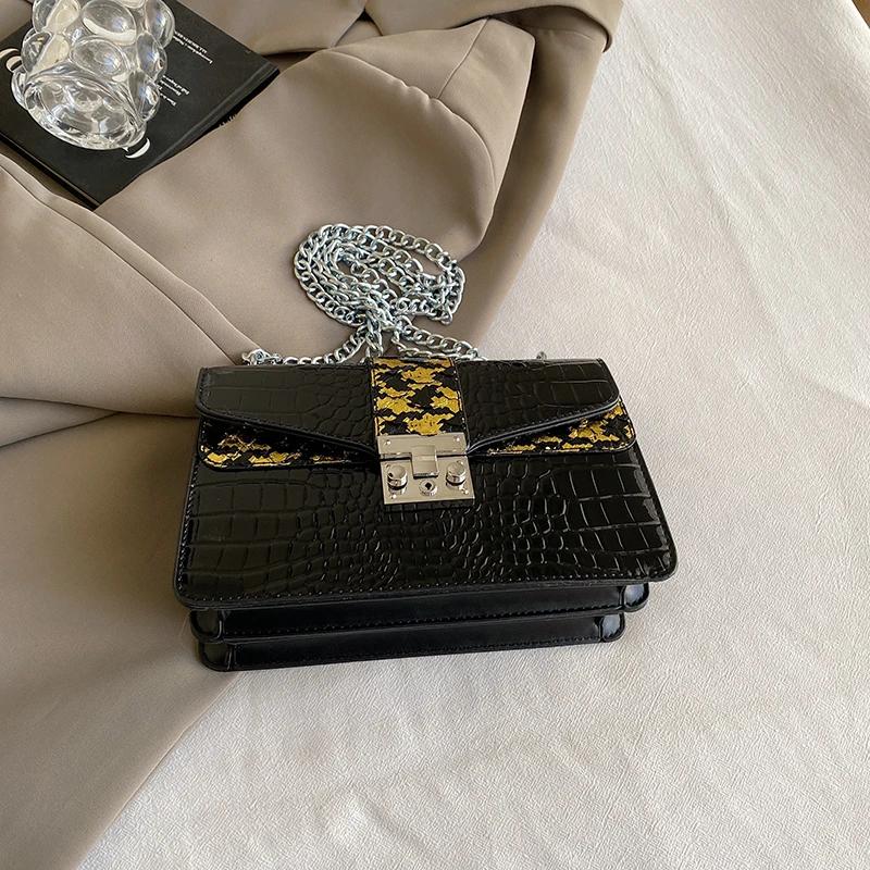 PU Leather Chain Shoulder Bag for Ladies   Luxury Bag  Small Crossbody Bags  High Quality  Designer