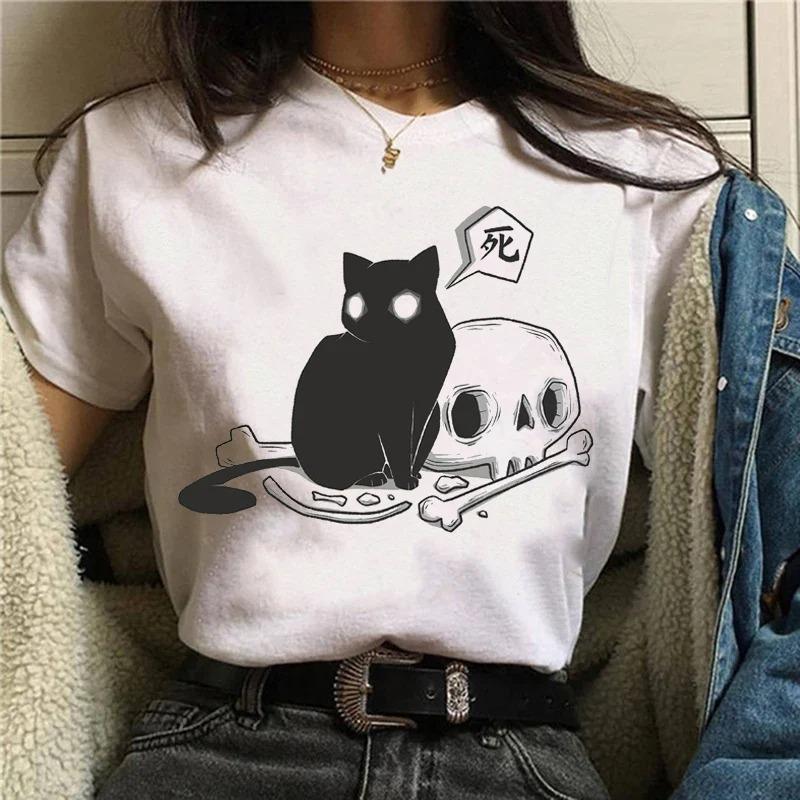 Animals Printing T-Shirt Top Basic Tees Women'S Shirt Short Sleeve Neck Fashion Casual Sport Clothes Harajuku Style High Quality